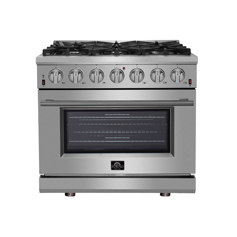Forno Massimo 36″ Freestanding Gas Range - Stainless (FFSGS623936)