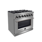 Forno Massimo 36″ Freestanding Gas Range - Stainless (FFSGS623936)