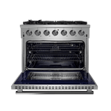 Forno Massimo 36″ Freestanding Gas Range - Stainless (FFSGS623936)