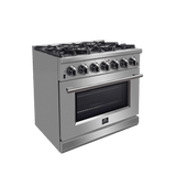 Forno Massimo 36″ Freestanding Gas Range - Stainless (FFSGS623936)