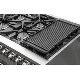 FORNO  Massimo 48-Inch Freestanding Gas Range, 8 Burners, True Convection Oven - Stainless Steel (FFSGS623948)