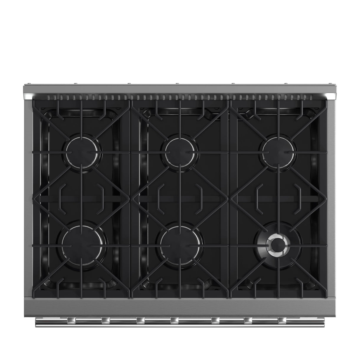 FORNO  Galiano 36-Inch Freestanding Gas Range, , 6 Burners, Energy Efficient - Stainless (FFSGS624436)