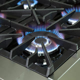 FORNO  Galiano 36-Inch Freestanding Gas Range, Stainless Steel, 6 Burners, Energy Efficient - Stainless Steel (FFSGS624436)