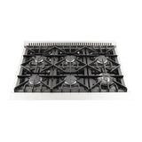 Forno 36″ Galiano Gas Range 6 Sealed Burners - Stainless (FFSGS624436)