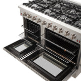 Forno 48″ Galiano Gas Range 8 Sealed Burners - Stainless (FFSGS624448)