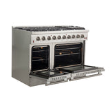 Forno 48″ Galiano Gas Range 8 Sealed Burners - Stainless (FFSGS624448)