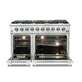 Forno 48″ Galiano Gas Range 8 Sealed Burners - Stainless (FFSGS624448)