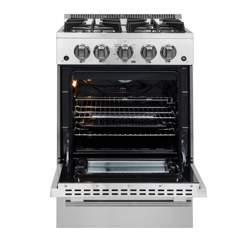Forno Breno 24″ Freestanding Gas Range - Stainless (FFSGS627224)