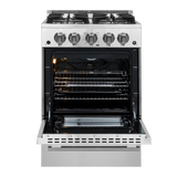 Forno Breno 24″ Freestanding Gas Range - Stainless (FFSGS627224)