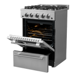 Forno Breno 24″ Freestanding Gas Range - Stainless (FFSGS627224)