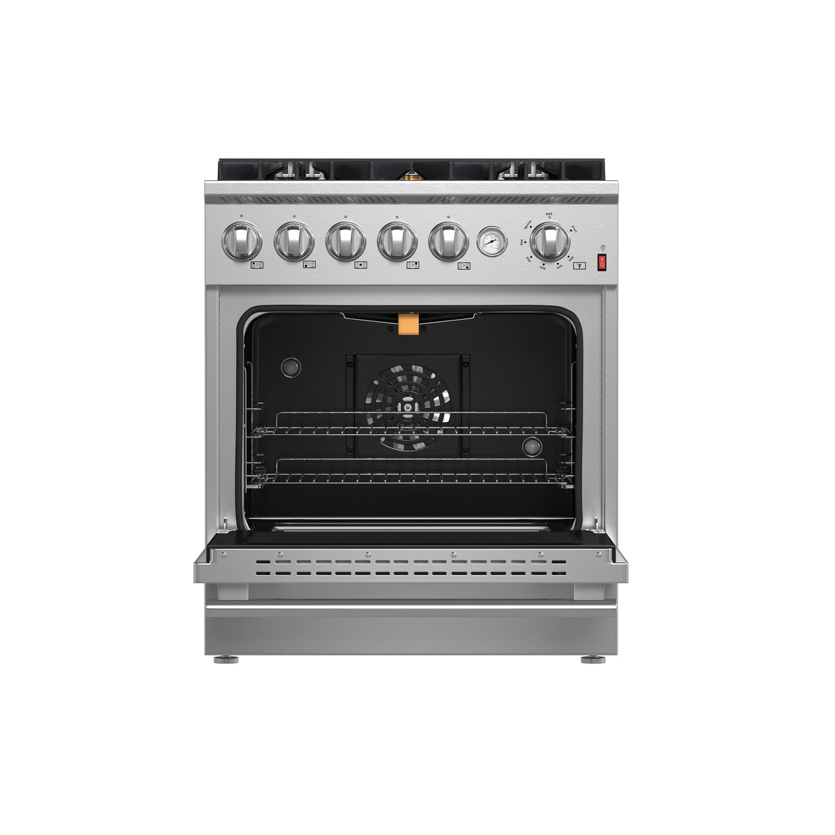 FORNO  Giovanni 30-inch Gas Range , 5 Burners 67,000 BTU, 4.32 cu.ft. Convection Oven - Stainless Steel (FFSGS627430)