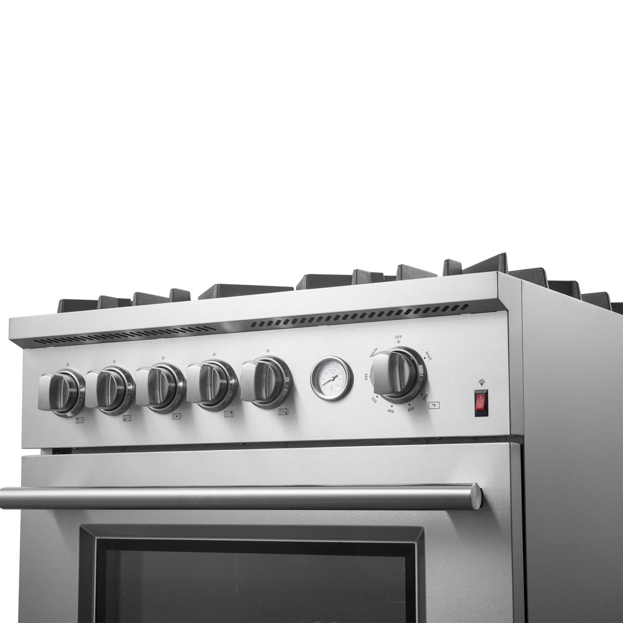FORNO  Giovanni 30-inch Gas Range , 5 Burners 67,000 BTU, 4.32 cu.ft. Convection Oven - Stainless Steel (FFSGS627430)