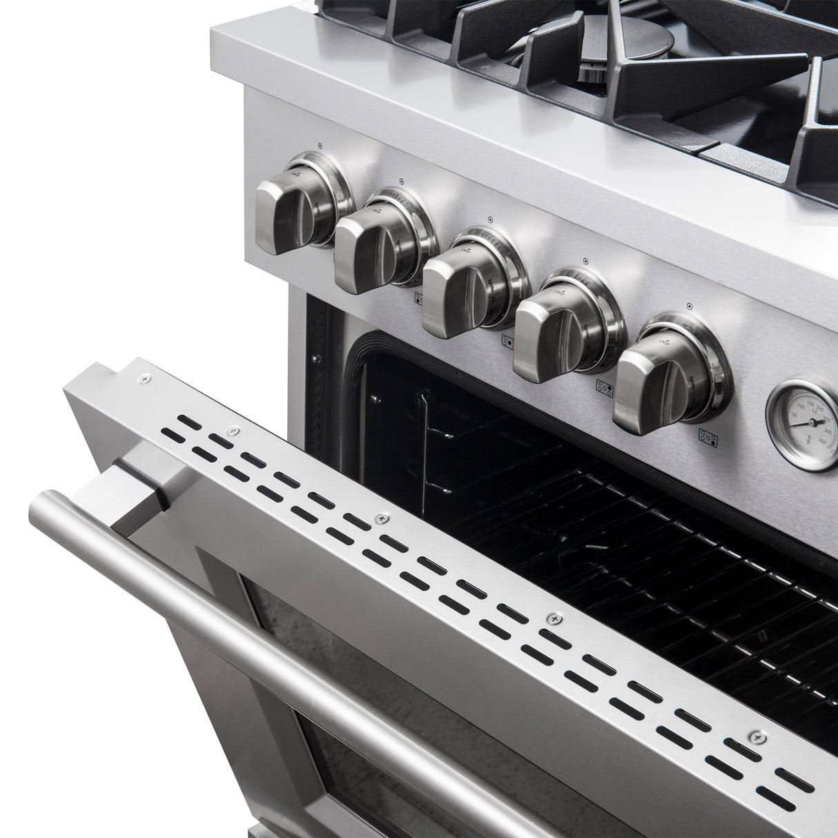 FORNO  Giovanni 30-inch Gas Range , 5 Burners 67,000 BTU, 4.32 cu.ft. Convection Oven - Stainless Steel (FFSGS627430)