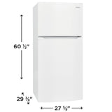 Frigidaire  13.9 Cu. Ft. Top Freezer Refrigerator - White (FFTR1425VW)