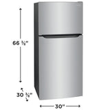 FRIGIDAIRE 30-Inch 18 Cu. Ft. Garage Ready Top Freezer Refrigerator - Stainless Steel (FFTR1835VS)