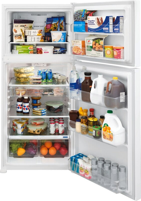 FRIGIDAIRE 30-Inch 20 Cu. Ft. Garage Ready Top Freezer Refrigerator - White (FFTR2045VW)