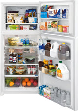 FRIGIDAIRE 30-Inch 20 Cu. Ft. Garage Ready Top Freezer Refrigerator - White (FFTR2045VW)