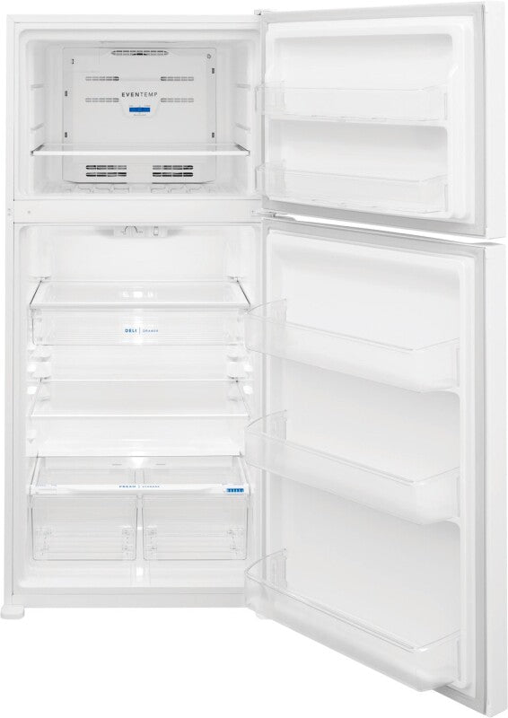 FRIGIDAIRE 30-Inch 20 Cu. Ft. Garage Ready Top Freezer Refrigerator - White (FFTR2045VW)