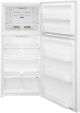 FRIGIDAIRE 30-Inch 20 Cu. Ft. Garage Ready Top Freezer Refrigerator - White (FFTR2045VW)