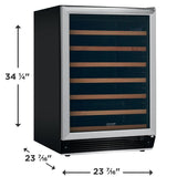Frigidaire Gallery  52 Bottle Wine Cooler - Stainless Steel (FGWC5233TS)