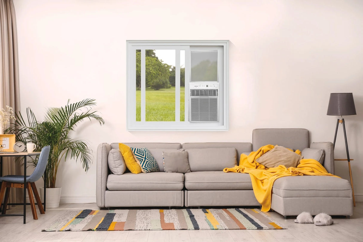 FRIGIDAIRE  8,000 BTU Slider Casement Window Room Air Conditioner - White (FHSC082WB1)