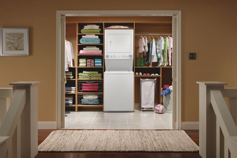 Frigidaire Electric Washer/Dryer Laundry Center - 3.9 Cu. Ft Washer and 5.5 Cu. Ft. Dryer - White (FLCE7522AW)
