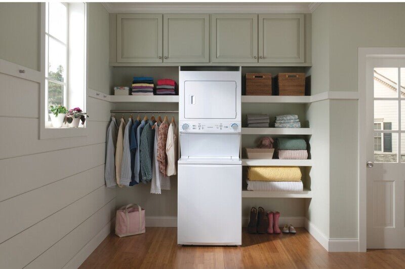 Frigidaire Gas Washer/Dryer Laundry Center - 3.9 Cu. Ft Washer and 5.5 Cu. Ft. Dryer - White (FLCG7522AW)