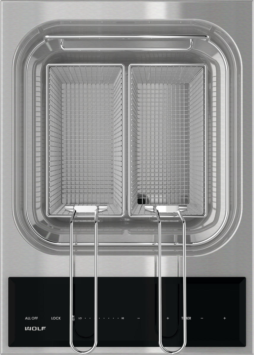 Wolf 15" Transitional Fryer Module - Stainless Steel (FM15TFS)