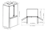 FULGOR MILANO  FULGOR MILANO REFER FRNCH DR 36" CNTR DPTH W/ ICE - Stainless Steel (FM4FBM36SS)