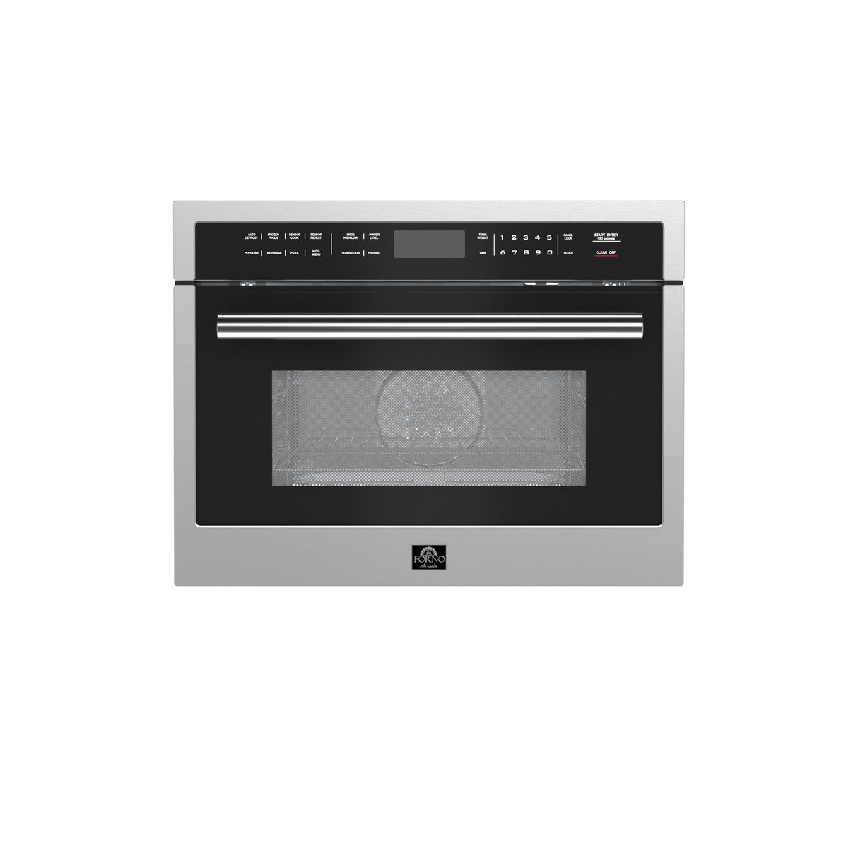 FORNO  Oliena 24-Inch Compact Oven and 1000 Watt Microwave, 1.6 cu.ft, Convection Oven - Stainless (FMWDR309324)