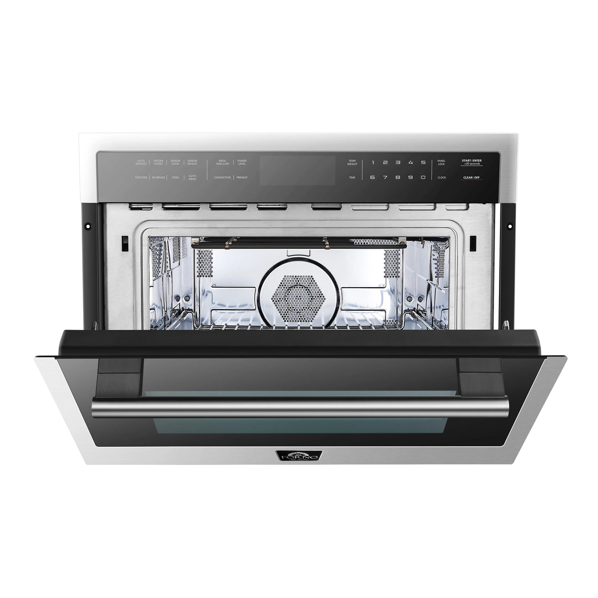 FORNO  Oliena 24-Inch Compact Oven and 1000 Watt Microwave, 1.6 cu.ft, Convection Oven - Stainless Steel (FMWDR309324)