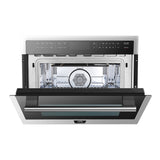 FORNO  Oliena 24-Inch Compact Oven and 1000 Watt Microwave, 1.6 cu.ft, Convection Oven - Stainless Steel (FMWDR309324)