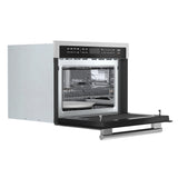 FORNO  Oliena 24-Inch Compact Oven and 1000 Watt Microwave, 1.6 cu.ft, Convection Oven - Stainless Steel (FMWDR309324)