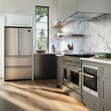 FORNO  Oliena 24-Inch Compact Oven and 1000 Watt Microwave, 1.6 cu.ft, Convection Oven - Stainless Steel (FMWDR309324)