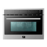 Forno Oliena 24-inch 1750 W Compact Oven & 1000 W Microwave, 1.6 cu.ft. - Stainless (FMWDR309324)
