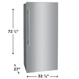 Frigidaire Professional 19 Cu. Ft. Single-Door Refrigerator - Stainless Steel (FPRU19F8WF)