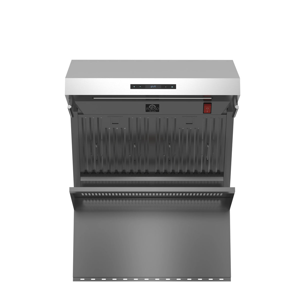 FORNO  Savona 30-Inch Wall Mount Range Hood, Baffle Filters, Backsplash Included - Stainless Steel (FRHWM502930)