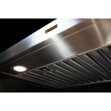 FORNO Siena 30″ Wall Mount Range Hood with Baffle Filters - Stainless Steel (FRHWM508430)