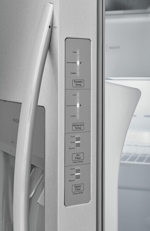 Frigidaire 22.3 Cu. Ft. 33" Standard Depth Side by Side Refrigerator - Stainless Steel (FRSS2323AS)