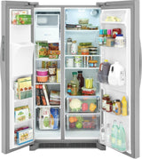 FRIGIDAIRE  26 Cu. Ft. 36" Standard-Depth Side-by-Side Refrigerator - Stainless Steel (FRSS2623AS)