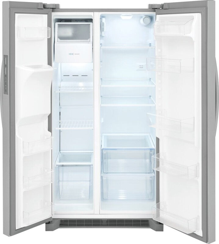 FRIGIDAIRE  26 Cu. Ft. 36" Standard-Depth Side-by-Side Refrigerator - Stainless Steel (FRSS2623AS)