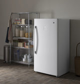 GE 17.3 Cu. Ft. Frost-Free Garage Ready Upright Freezer - White (FUF17DLRWW)