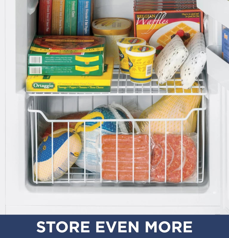 GE 17.3 Cu. Ft. Frost-Free Garage Ready Upright Freezer - White (FUF17DLRWW)