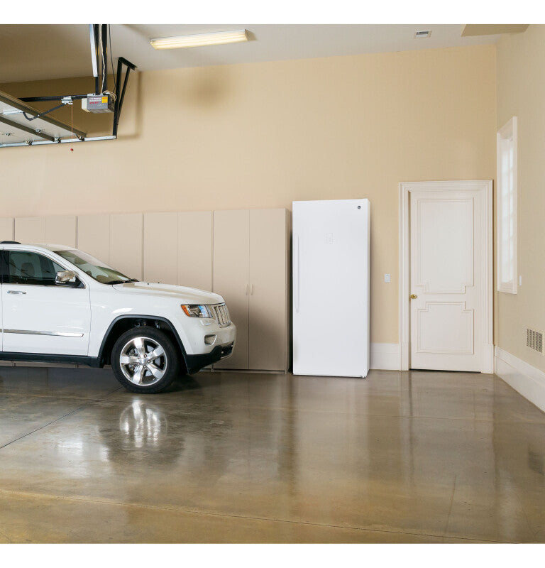 GE  21.3 Cu. Ft. Frost-Free Garage Ready Upright Freezer - White (FUF21SMRWW)