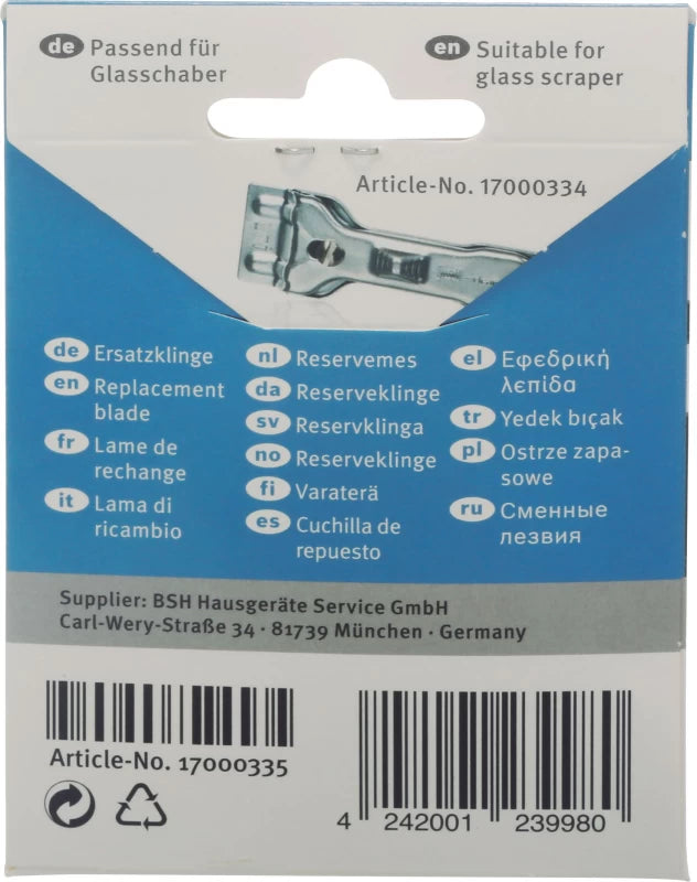 THERMADOR Replacement Blades (For Scraper 17000334)   17000335 - Other (FORSCRAPER17000334)