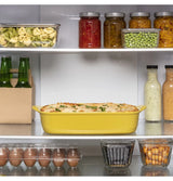 GE 17.7 Cu. Ft. Counter-Depth Bottom-Freezer Refrigerator - Gray (GBE17HYRFS)