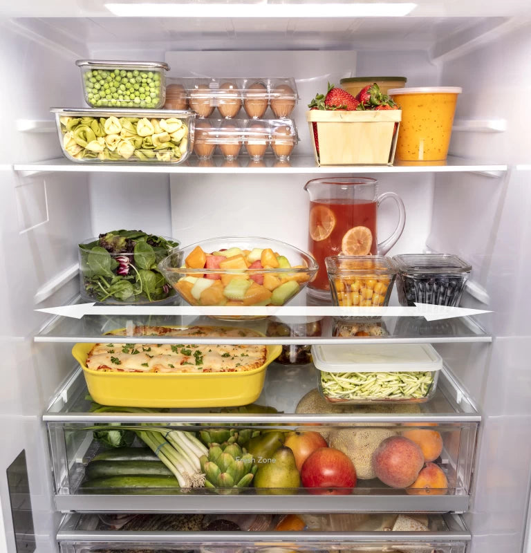 GE 17.7 Cu. Ft. Counter-Depth Bottom-Freezer Refrigerator - Gray (GBE17HYRFS)