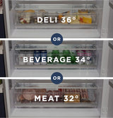 GE 17.7 Cu. Ft. Counter-Depth Bottom-Freezer Refrigerator - Gray (GBE17HYRFS)