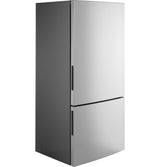 GE  17.7 Cu. Ft. Counter-Depth Bottom-Freezer Refrigerator - Fingerprint Resistant Stainless Steel (GBE17HYRFS)