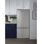 GE  17.7 Cu. Ft. Counter-Depth Bottom-Freezer Refrigerator - Fingerprint Resistant Stainless Steel (GBE17HYRFS)